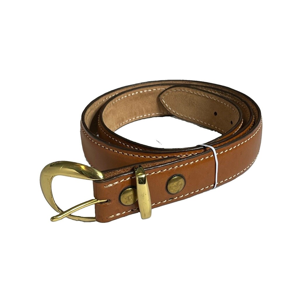 AKER B21 Brown / Tan Leather Concealed Carry Belt Men Size 44